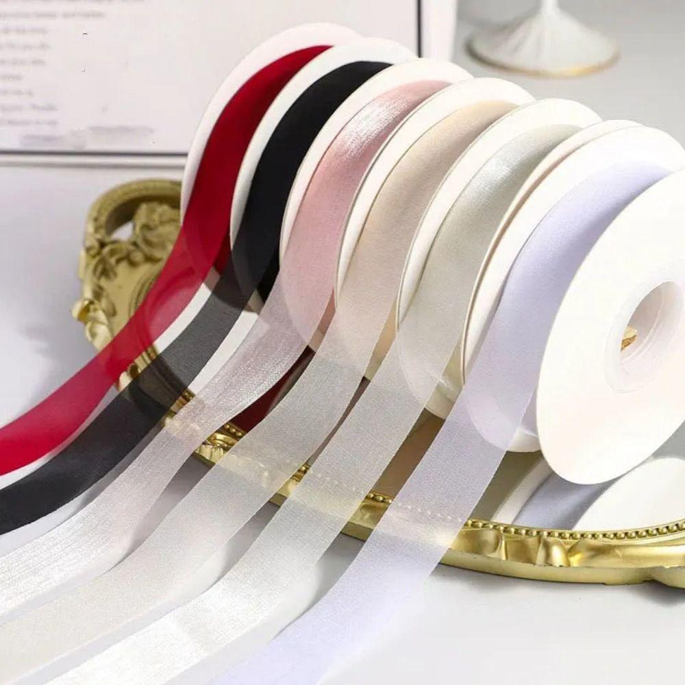 Translucent Chiffon Ribbons DIY Hair Clip Ribbons Beautiful Festival Gift Box Packing Ribbons