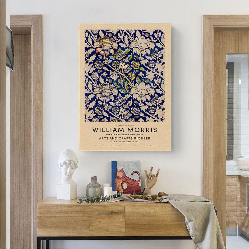 Музей Уильяма Морриса, художественная выставка, плакат, настенная живопись на холсте, ретро, скандинавская гостиная, украшение для дома, фотографии