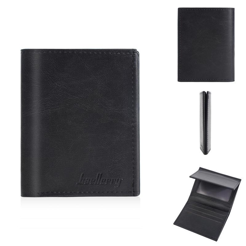 Baellerry Мужские кошельки-трифолды Винтажный дизайн Визитница Короткий кошелек Отделения для денег GZW