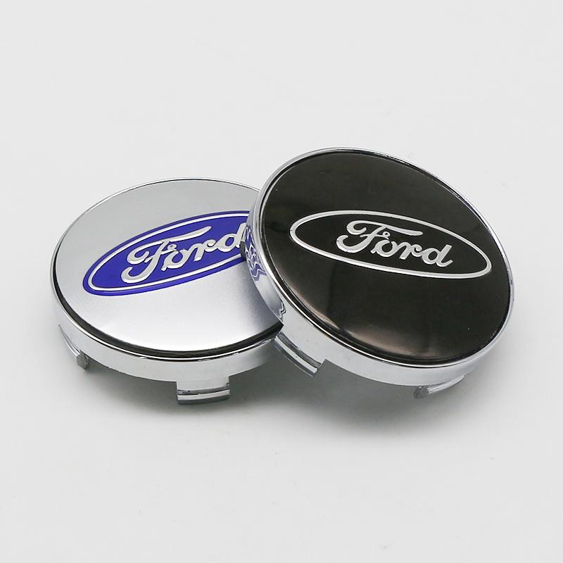 AJI1 4pcs 3D 60mm For Car emblem Wheel hub Center Cap Badge covers sticker Decals Styling For Ford Mondeo Focus Fusion MK2 MK4 F150