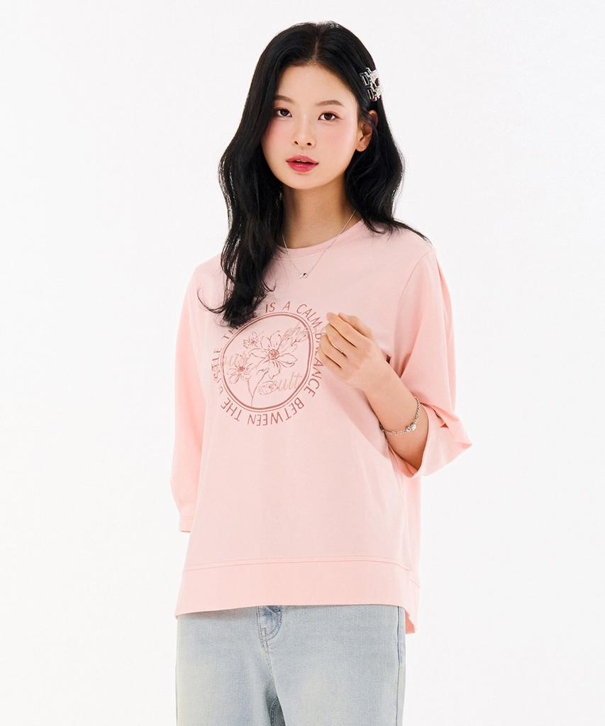 CHASECULT Women'S Volume Sleeve 3/4 Sleeve Sweatshirt-Farg5169B0P