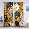 Funny Cartoon Cat Tulle Curtains for Living Room Bedroom Decoration Cute Kitty Animal Color Chiffon Sheer Voile Window Curtain
