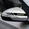 2PCS Car Rearview Mirror Decoration Sticker Side Body Stripe Decal For Skoda Octavia Rapid Fabia Superb Kodiaq Scala Karop Kamiq