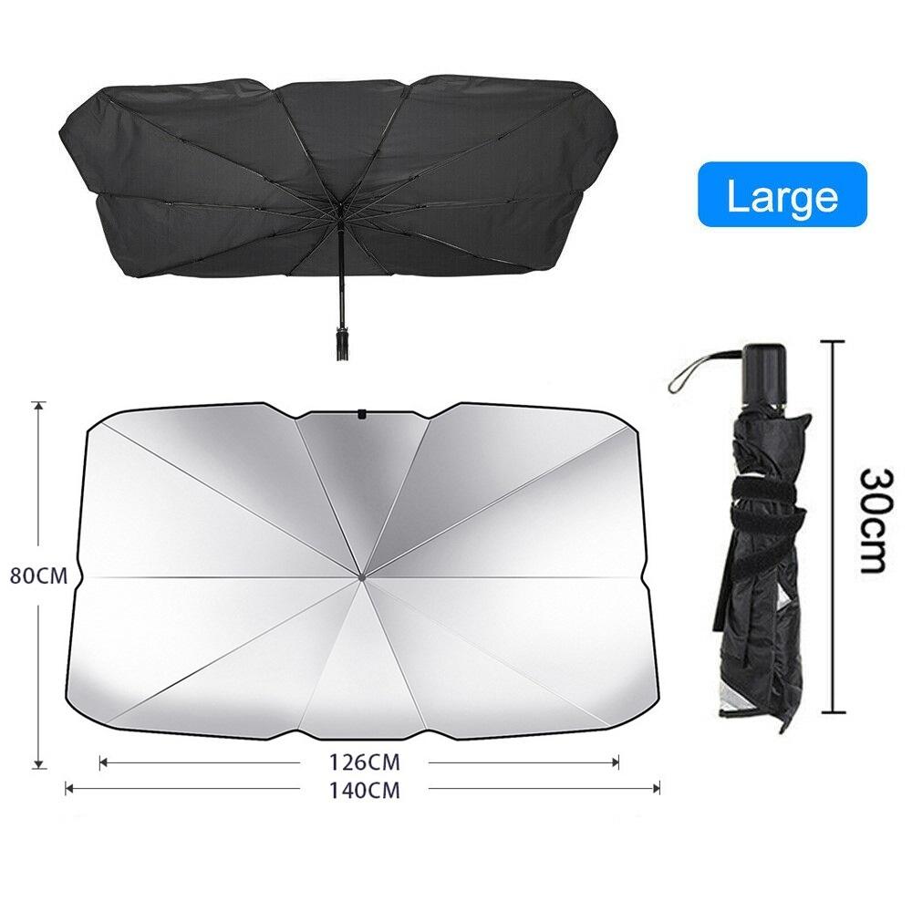 125cm 140cm Foldable Car Windshield Sun Shade Umbrella Car UV Cover Sunshade Heat Insulation Front Window Interior