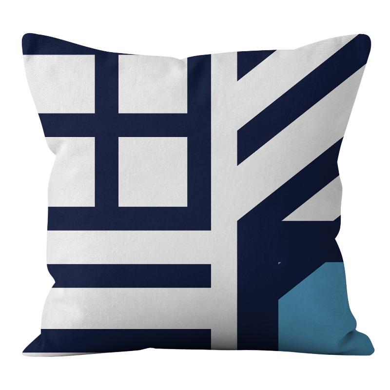 Персонализированная Модная Геометрическая Абстрактная Короткая Плюшевая Наволочка Домашняя Подушка Чехол для Подушки