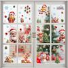 9 Sheets/Set Christmas Window Cling Removable Waterproof PVC Winter Merry Christmas Static Glass Sticker Holiday Party Decoration Decal