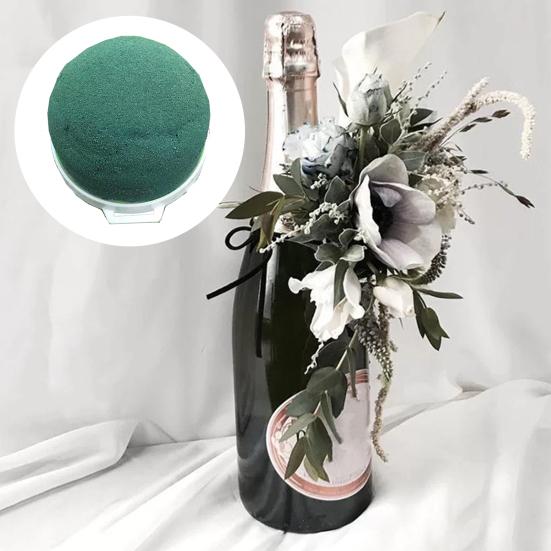 12/24 шт. Круглые блоки из цветочной пены, Портативные блоки из пены для цветочной композиции, Водоудерживающая пена, Держатель для цветов для украшения бутылок, Свадьба