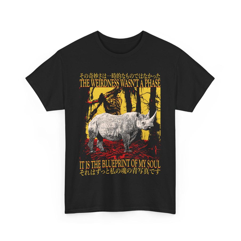 The Weirdness Funny Japanese Rhinoceros T-Shirt