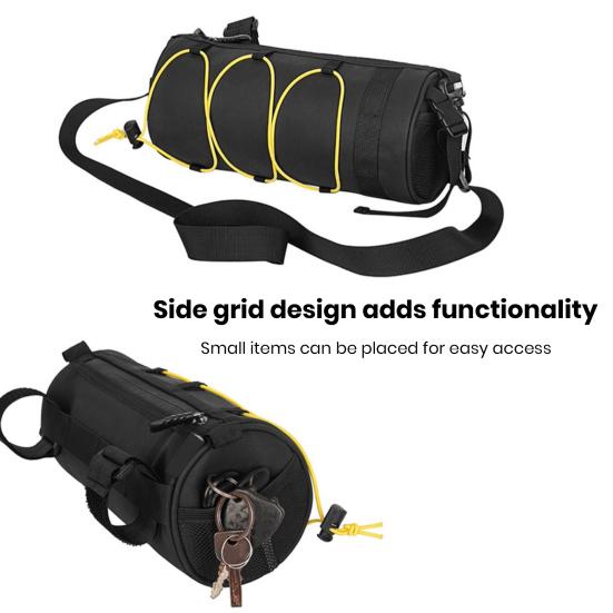 Сумка на руль велосипеда с плечевым ремнем, застежка-молния, застежка-лента, передняя сумка для велосипеда, сумка из искусственной кожи для горного и шоссейного велосипеда, аксессуары для велосипеда