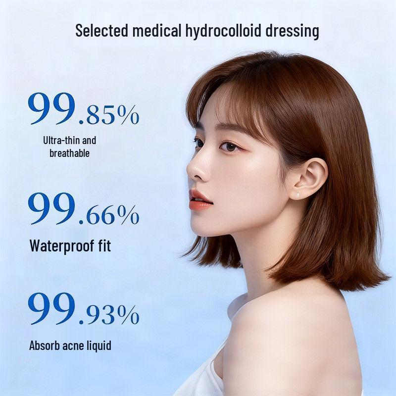 Гидроколлоидные невидимые пластыри от акне - Прозрачные, тонкие, круглые изоляционные маскирующие средства