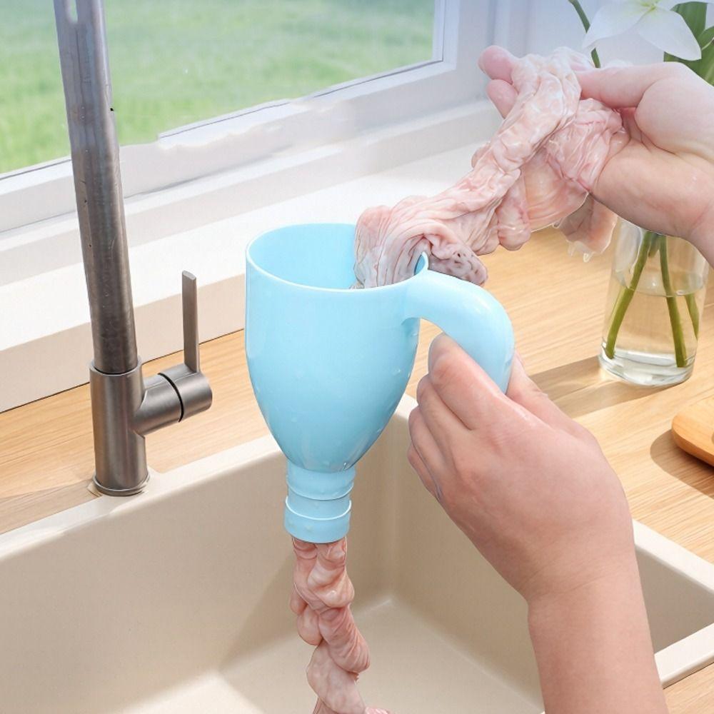Food-Grade Pork Intestine Cleaner Machine Handmade Pig Intestine Funnel  Food Processing