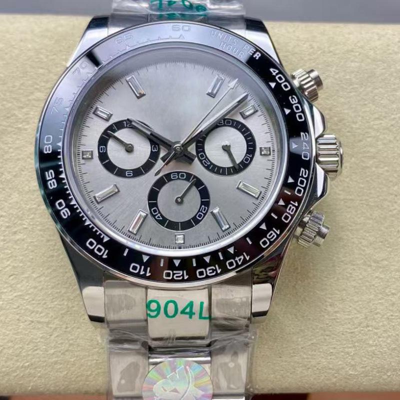 Мужские автоматические часы Laoji Ditona Panda 40 мм с бриллиантами, многофункциональные