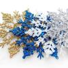 6/12pcs Snowflakes Ornaments Colorful Shining for Christmas Tree