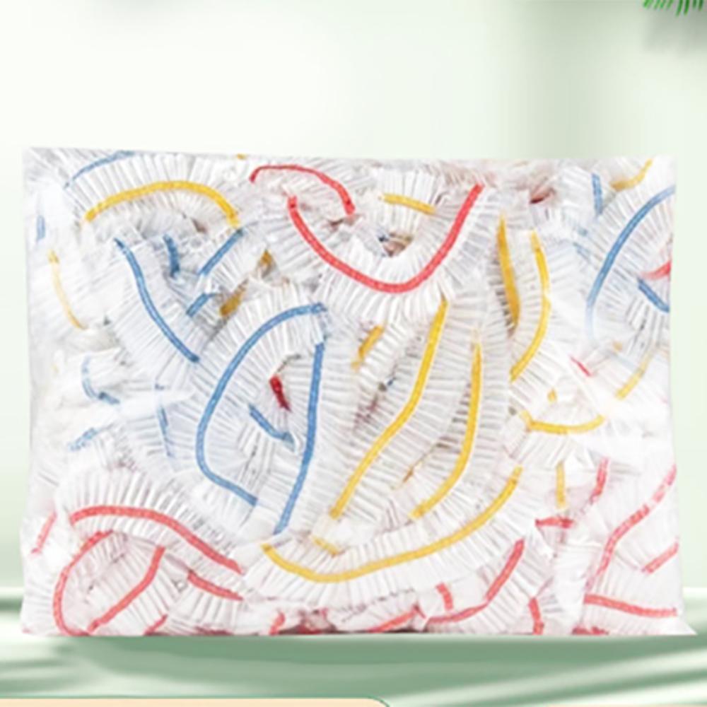 100/300/500pcs Food Grade Plastic Disposable Food Cover Cling Film Cover For Fruit Vegetable