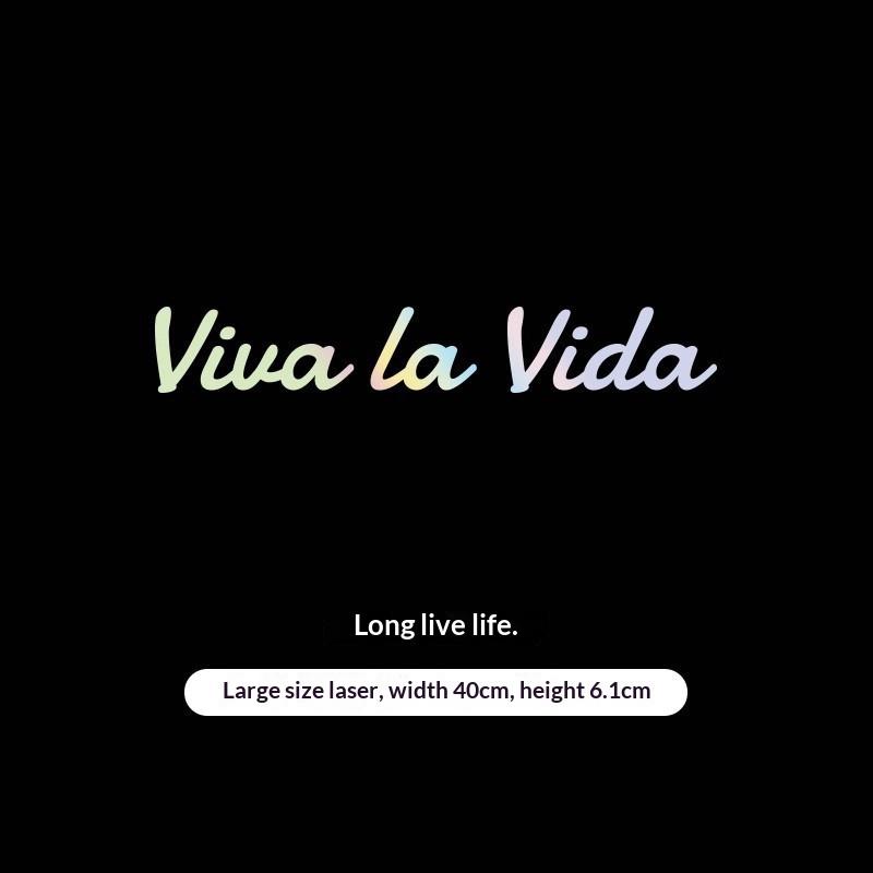 Viva La Vida Крутые Наклейки Для Бампера и Двери Автомобиля Шлема Мотоцикла Стрит Рейсинга Водонепроницаемые Наклейки
