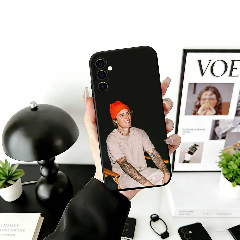 Чехол для телефона S-Singer Beliebers Черный Силиконовый Мягкий Для Samsung Galaxy A73,A72,A71,A70,A53,A52,A51
