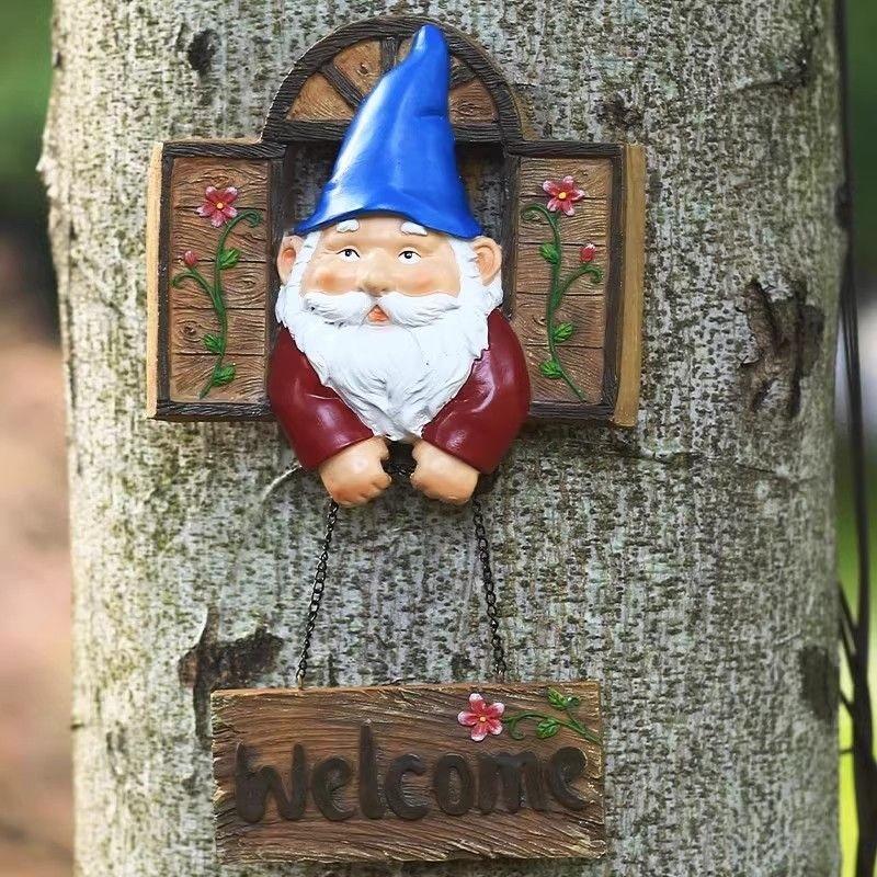 Outdoor Creative Elf Wall Decoration Pendant Decoration Landscaping American Characters Garden Tree Hanging Ornaments Balcony Wall Layout