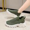 2025 Spring and Summer New Breathable Fly-woven Dad Shoes One-pedal Lazy Socks Shoes Women's Casual Sports Running Shoes