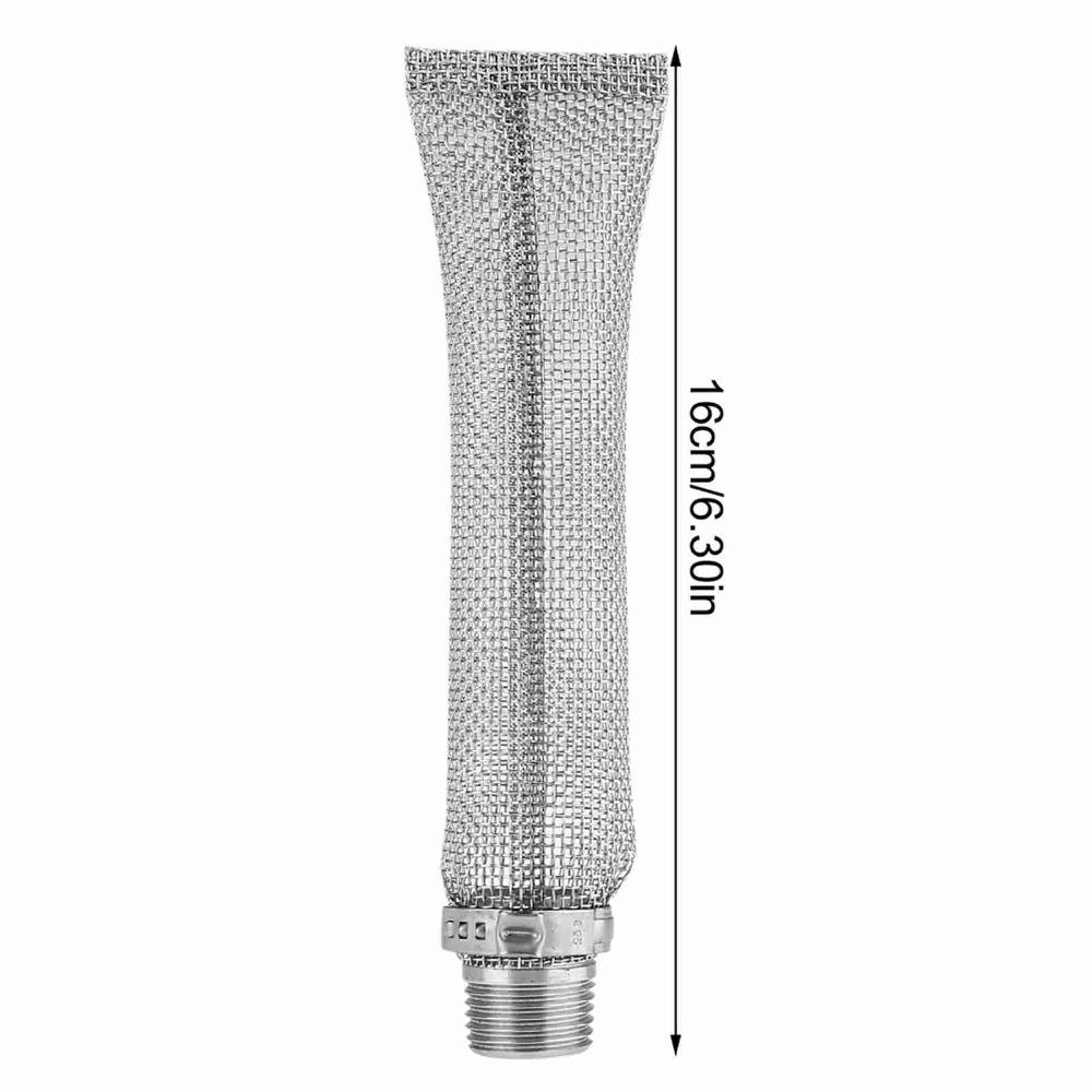 Mesh Filter Beer Brew Filter 1/2in NPT Home Brewing Filter For Kettle Mash Tun
