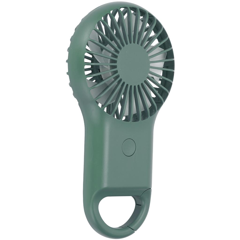 Портативный портативный вентилятор с зарядкой через USB, 3 скорости, регулируемый, мини-модный, карабинный вентилятор, армейский зеленый цвет