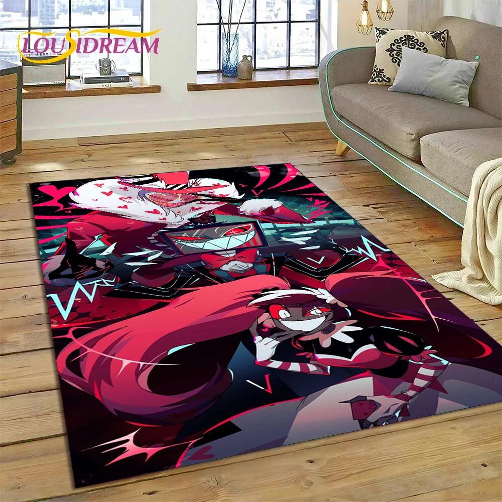 Мультфильм H-Helluva Boss Blitzo H-Hazbin Hotel Ковер для спальни Гостиная Домашний диван Украшение, детский большой декоративный напольный коврик
