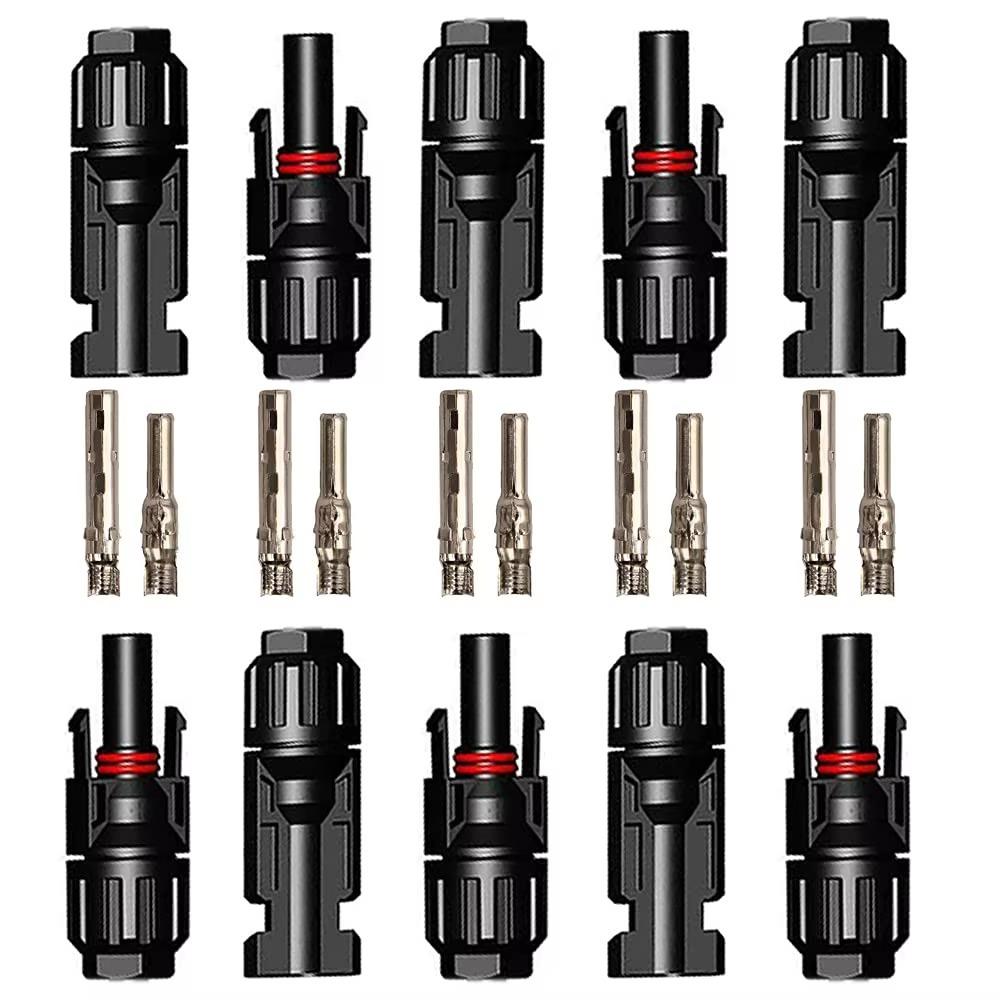 5 пар водонепроницаемых солнечных коннекторов с 2 ключами, солнечный фотоэлектрический коннектор, коннектор для солнечной панели