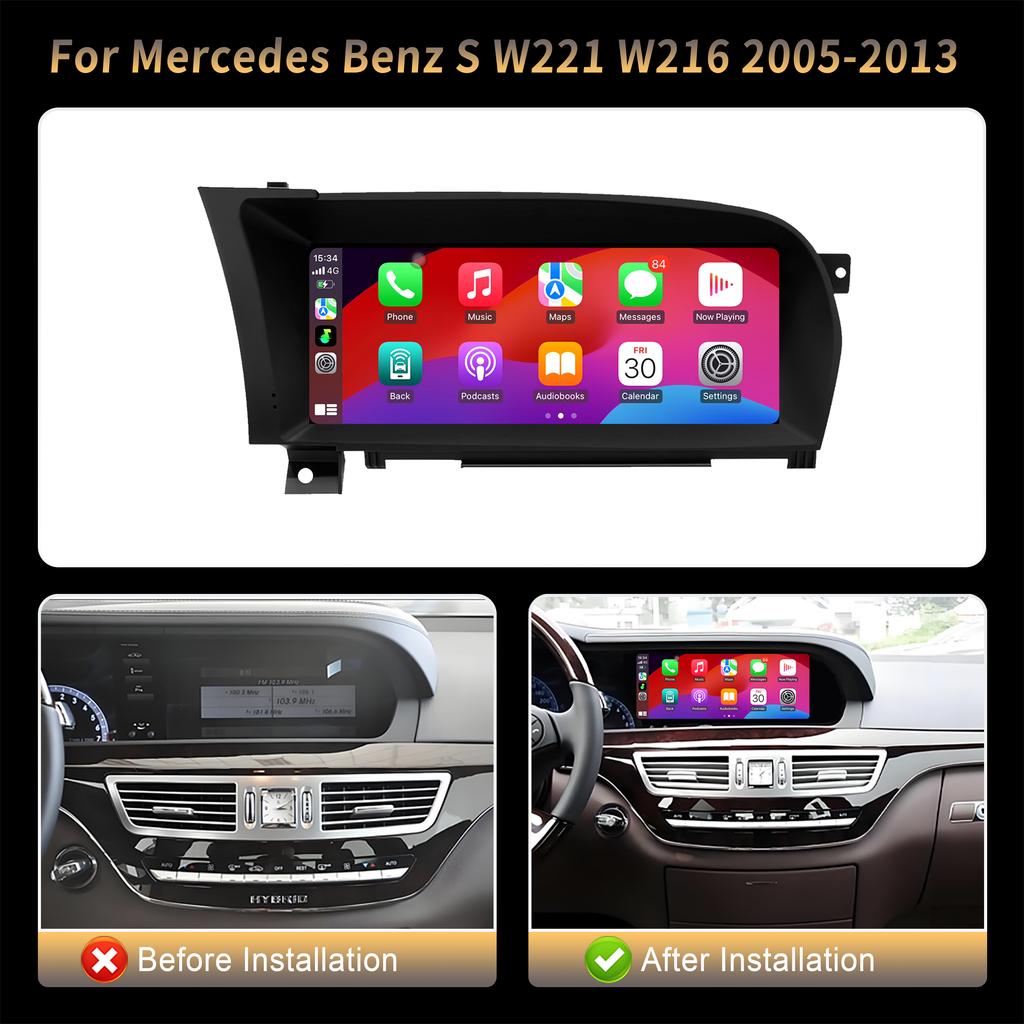 10,25" для Mercedes Benz S W221 W216 2005-2013 Android Bluetooth автомобильное радио стерео 4G GPS беспроводной Carplay мультимедиа сенсорный экран