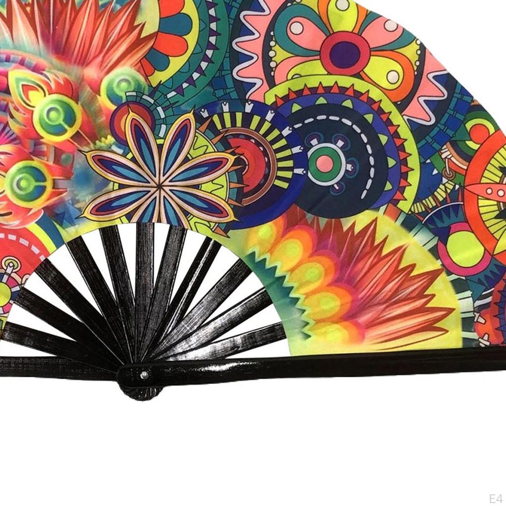 Bamboo Frame Folding Fan for Dance Events And Festivals