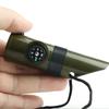 Multifunctional Whistle 7 In 1 Survival Bushcraft Trekking Compass Mirror