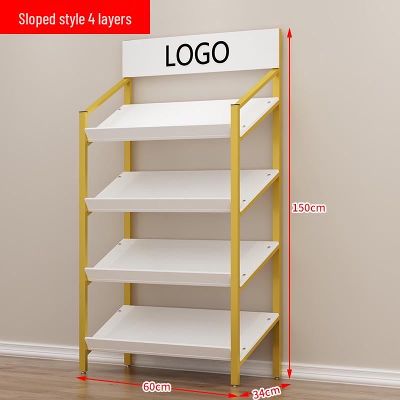 Shoe Rack & Display Stand for Shopping Mall: Versatile Showcase for Shoes, Bags, Cosmetics, Wine, and Apparel