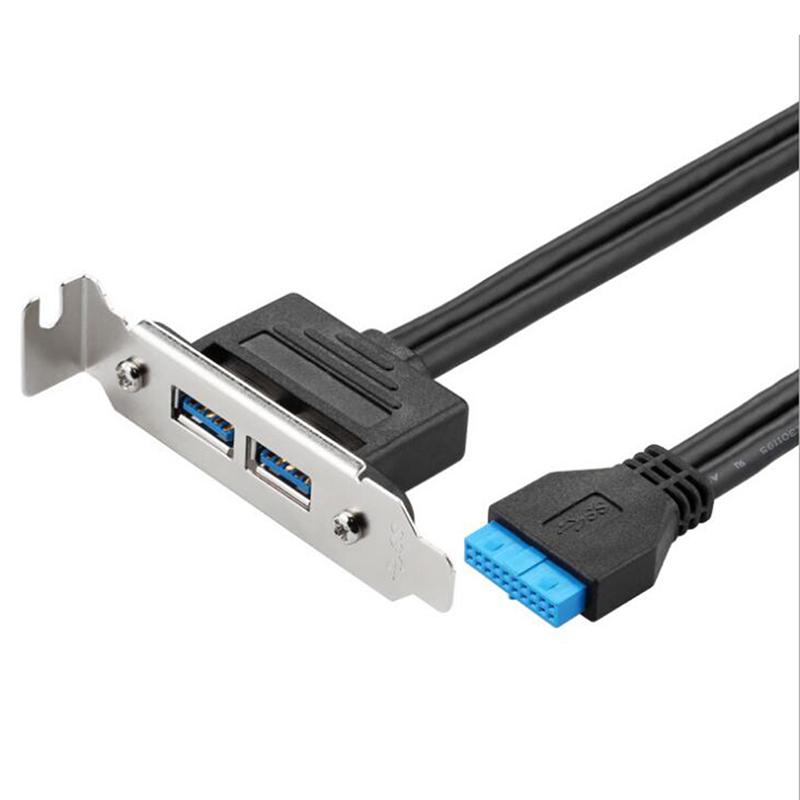 2Ports Usb 3.0 Back Panel To Motherboard 20Pin Header Connector With Pci Slot