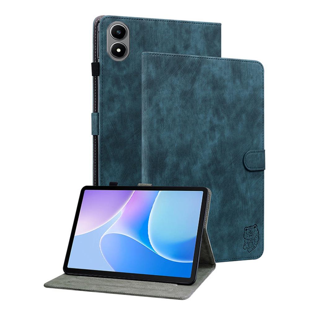 For Infinix Xpad 20 Case Tiger Imprint Anti-Scratch PU Leather Tablet Cover