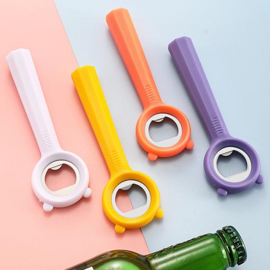 Bartender Bottle Opener Stainless Steel Beer Bottle Opener Handheld Bottle Cap Remover Portable Bottle Opening Tools