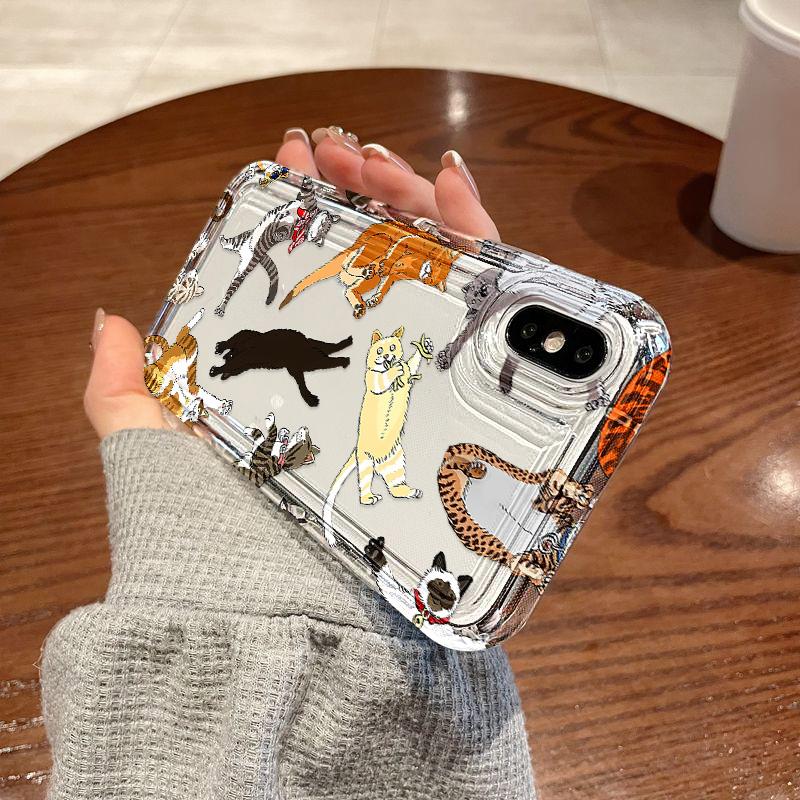 Airbag Phone Case for iPhone 11 13 16 Pro Max iPhone 14 15 12 13 Pro Max 16 Plus 7 8 Plus Samsung S24 FE A55 A05S A54 A06 S22 A15 S23 A12 A22 A52S A34