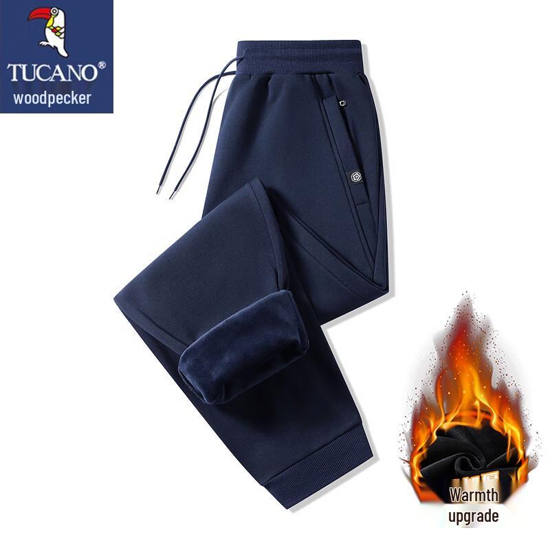 TUCANO Men's Fleece-Lined Thermal Casual Sweatpants