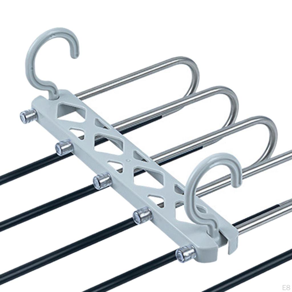 5-слойные вешалки для одежды. Прочный каркас. Организация гардероба. Горизонтальное или вертикальное хранение. Многофункциональный.