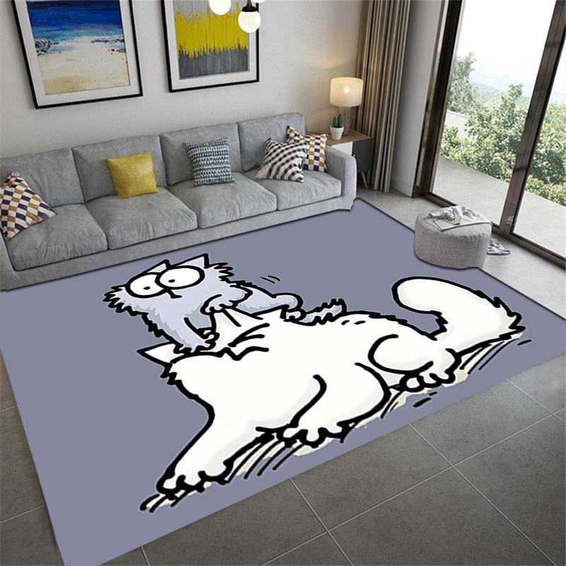 Новый ковер Simon's Cat 2025 для гостиной, спальни, дома, украшение дивана, детский игровой нескользящий коврик