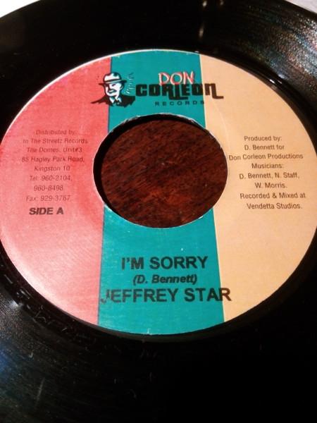 7-дюймовая пластинка JEFFREY STAR - I'm Sorry NONE Don Corleon Rec 2004 Ямайка Регги, Ска и Даб Б/У