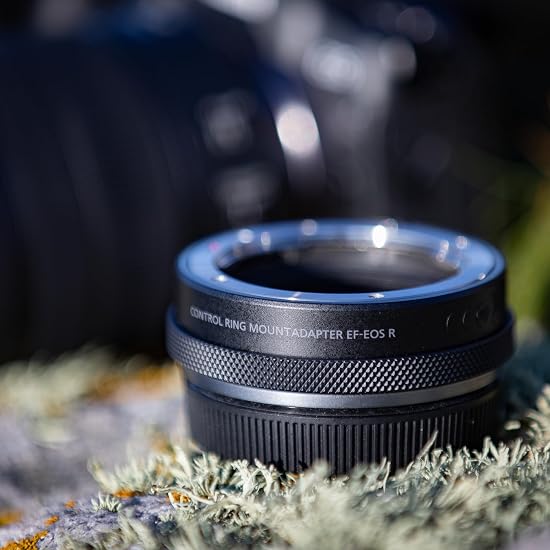 Адаптер Canon с кольцом управления для крепления EF-EOS R, Совместим с EOS R, Черный, диам.74,4×24 мм, CR-EF-EOSR