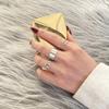 Fashion Hip Hop Punk Terroir Cool Ring Temperament Neutral Simple Ring Set