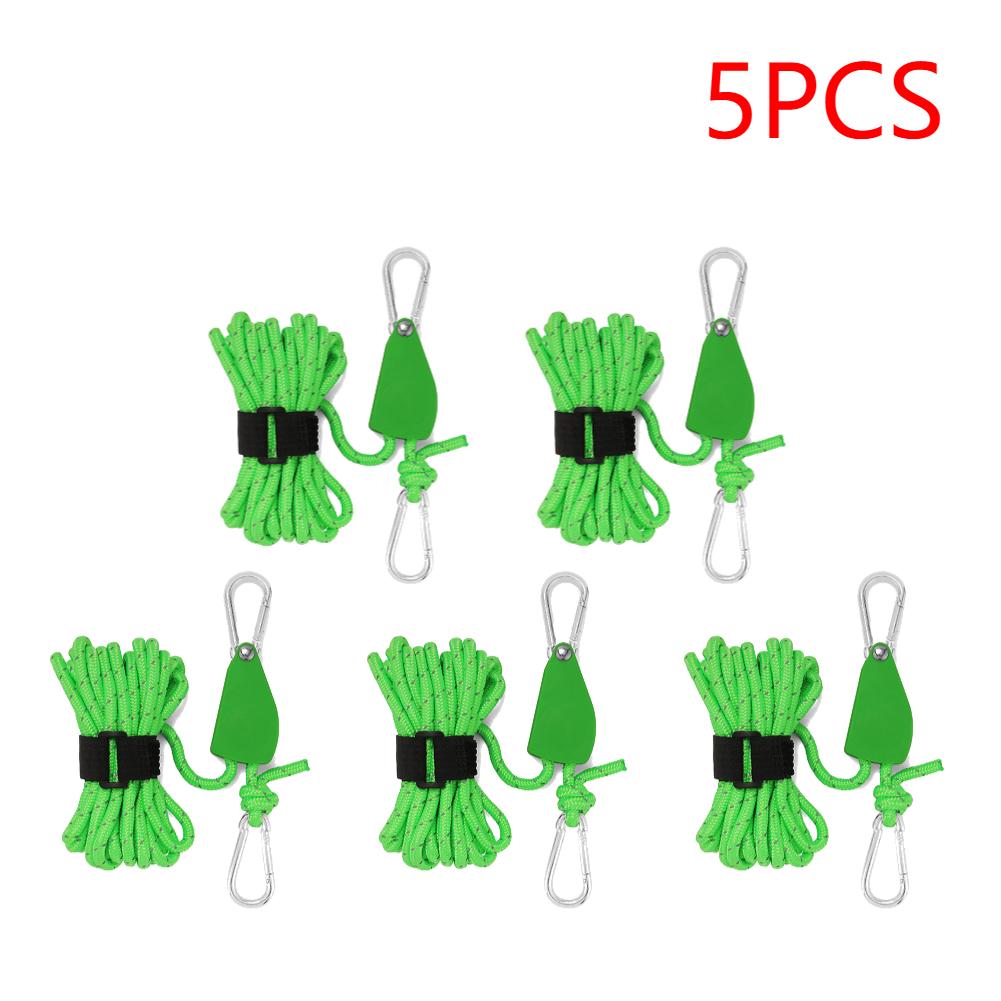 4 м регулируемый трос для кемпинговой палатки, вешалка для троса, трос для тента, подъемный трос, крюк, прочный трос, вешалка-зажим