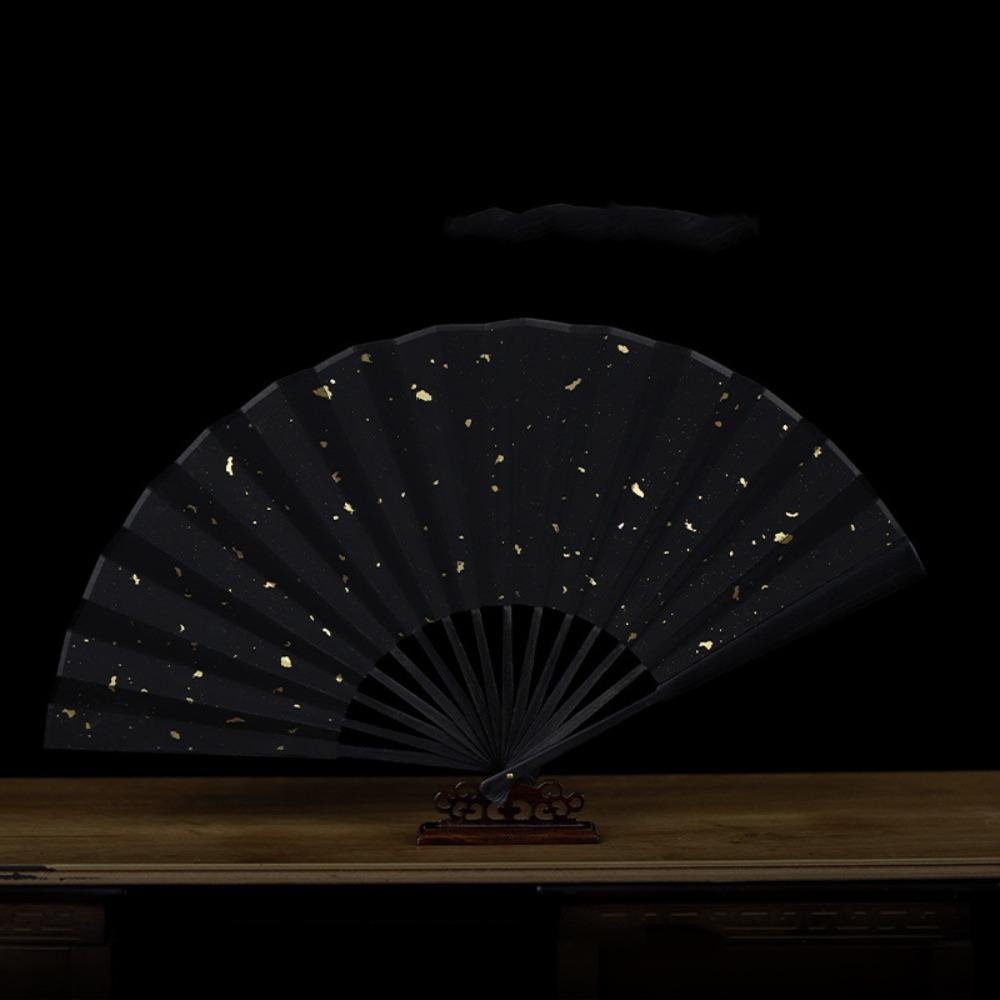 Handwritten Calligraphy Bamboo Folding Fan Antique Style Hand Fan Dance Fan Calligraphy Painting