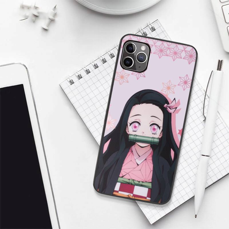 Чехол для телефона Demon Slayer Blade с комиксами и открытками для iPhone 11 12 13 pro XS MAX 8 7 Plus X SE 2020 XR