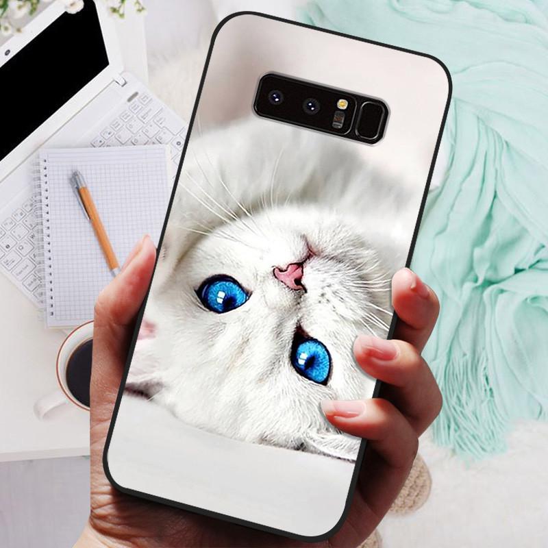 Чехол-накладка для Samsung Note 8 9 7 5 Волк Кошка Животные Силиконовые Мягкие Задние Чехлы для Samsung Galaxy Note 9 Note8 Note7 Чехол для телефона