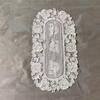 Lace White Oval Embroidery Hollow Out Table Runner Table Cloth Cover Flag Dining Tea Tablecloth Kitchen Christmas Wedding Decoration