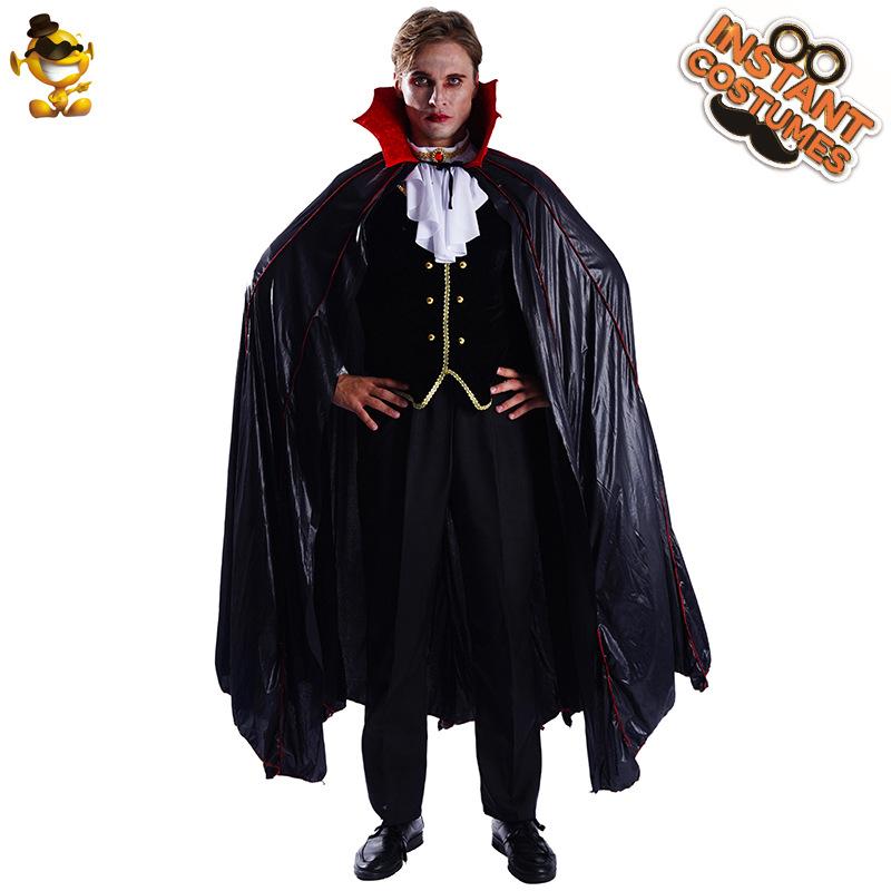 Adult men's vampires, halloween party clothes, cosplay clothes, masquerade, stage clothes