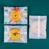 Цветочная серия Cookie Biscuit 100 шт./200 шт. Набор Упаковочные пакеты Полупрозрачные с цветочным принтом Упаковочные пакеты Товары для дома