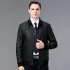 Men's Leather Jacket Autumn and Winter New Fashion Korean Style Lapel Casual Jacket Men's Thick Leather Jacket Business Trend