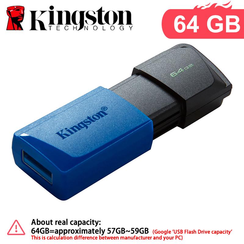 Kingston USB-флешка 128 ГБ 64 ГБ 256 ГБ USB3.2 Флеш-диск Флеш-накопитель DTXM Карта памяти 3.0 Накопители с защитным колпачком и кольцом для ключей разных цветов