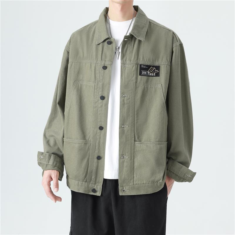 Cowboy Jacket Workwear Casual Shirt Cotton Fashion Jacket Men's